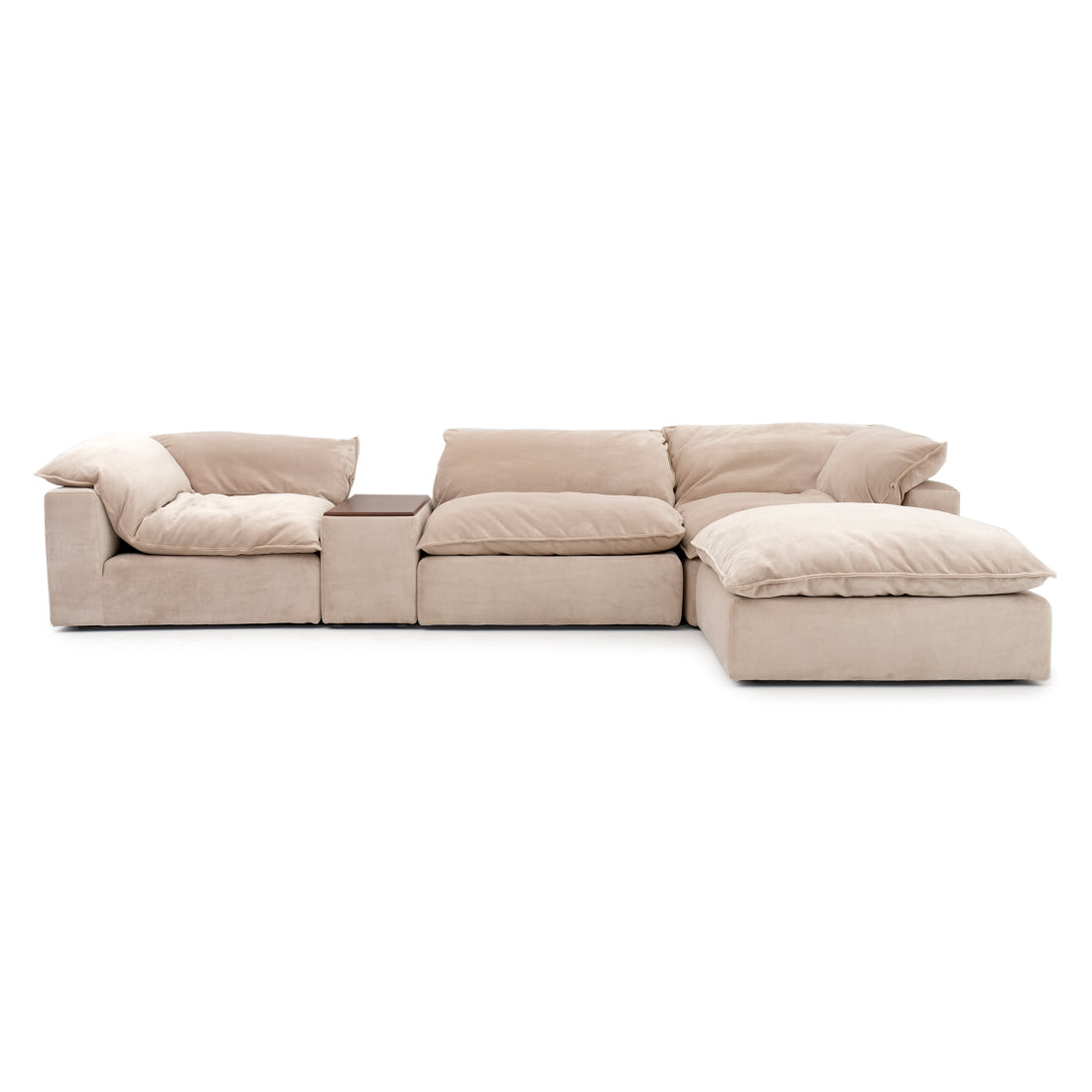 Nuage Fabric Modular Set Beige