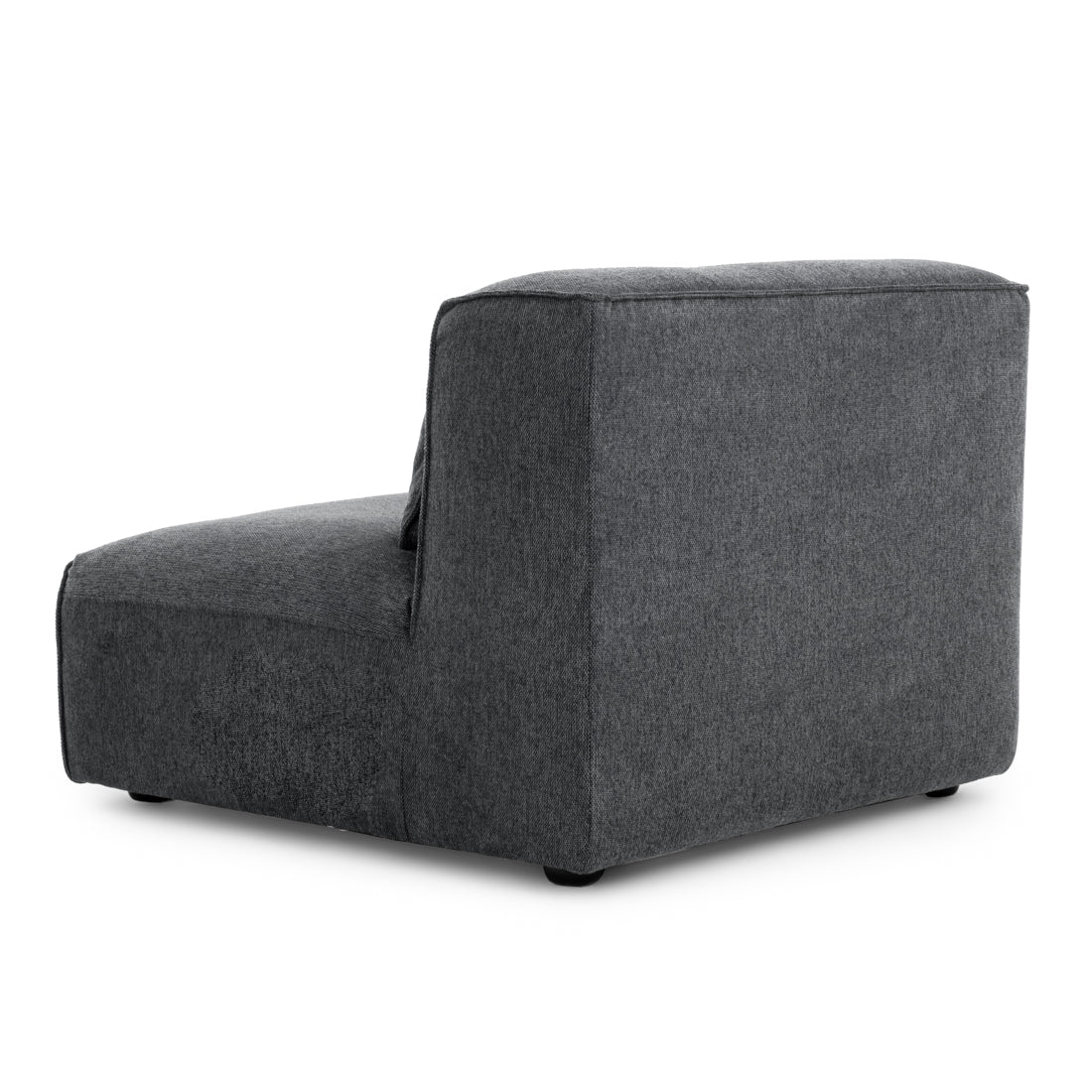 Ellemia Modular Armless Chair Dark Grey