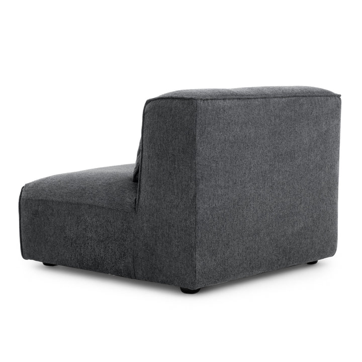 Ellemia Modular Armless Chair Dark Grey
