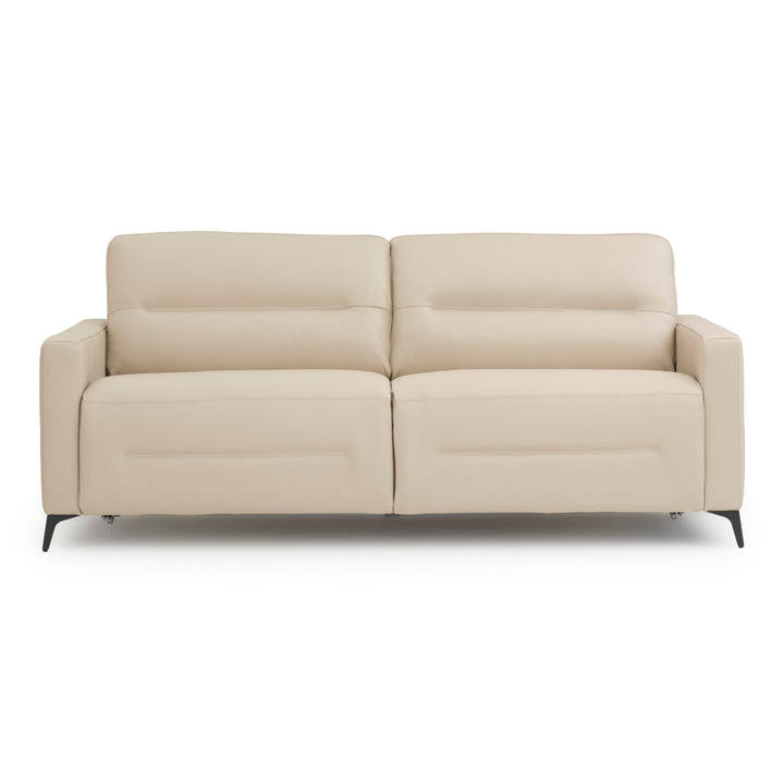 Elati Leather Queen Sofa-Bed Beige