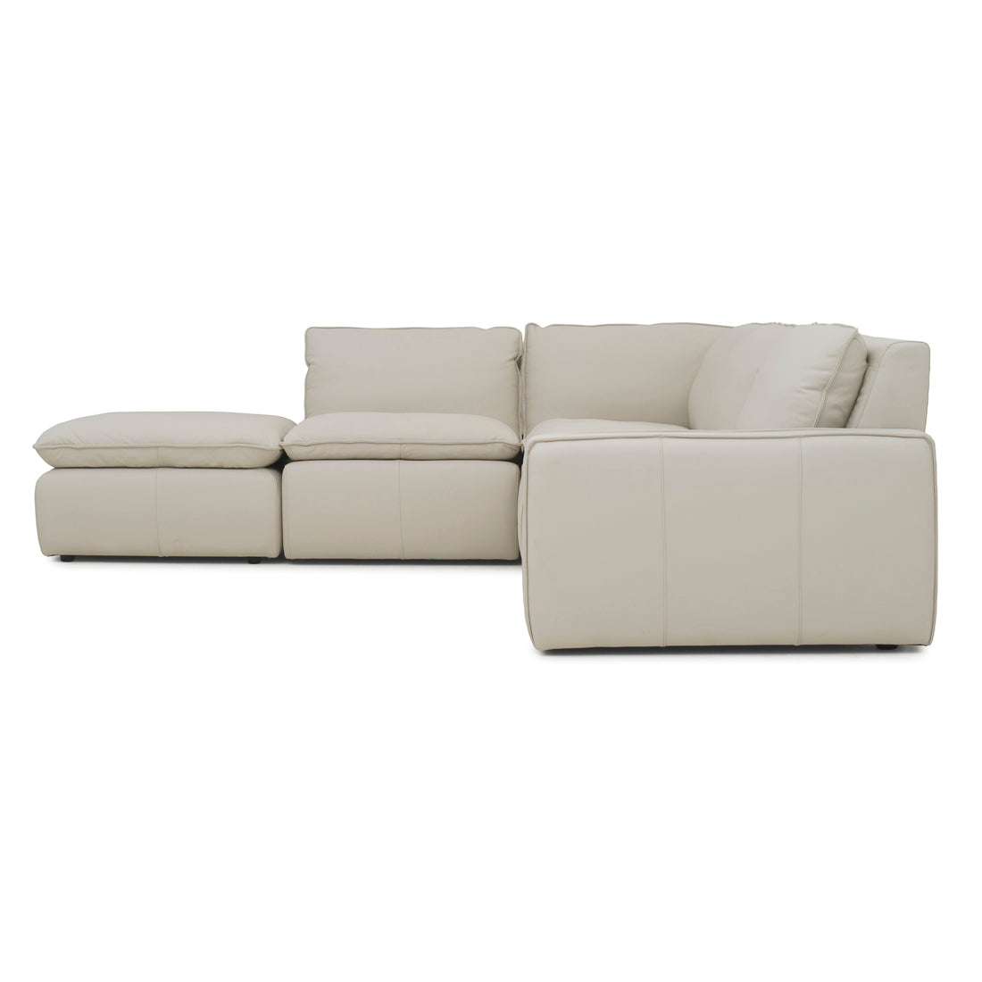 Nadyna Leather Modular Set Beige