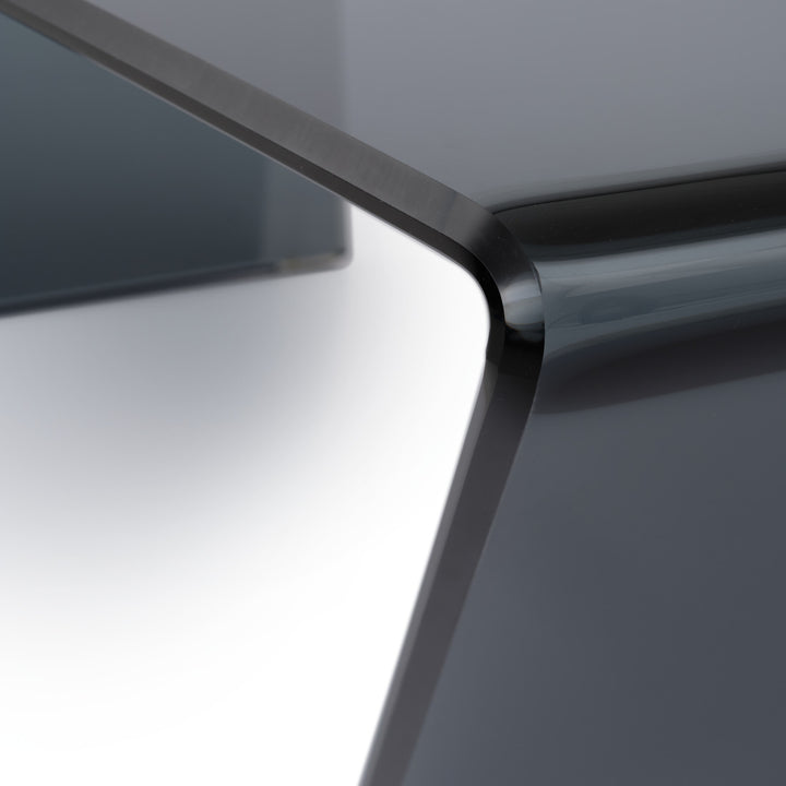 Wenzel Glass Coffee Table Dark Grey