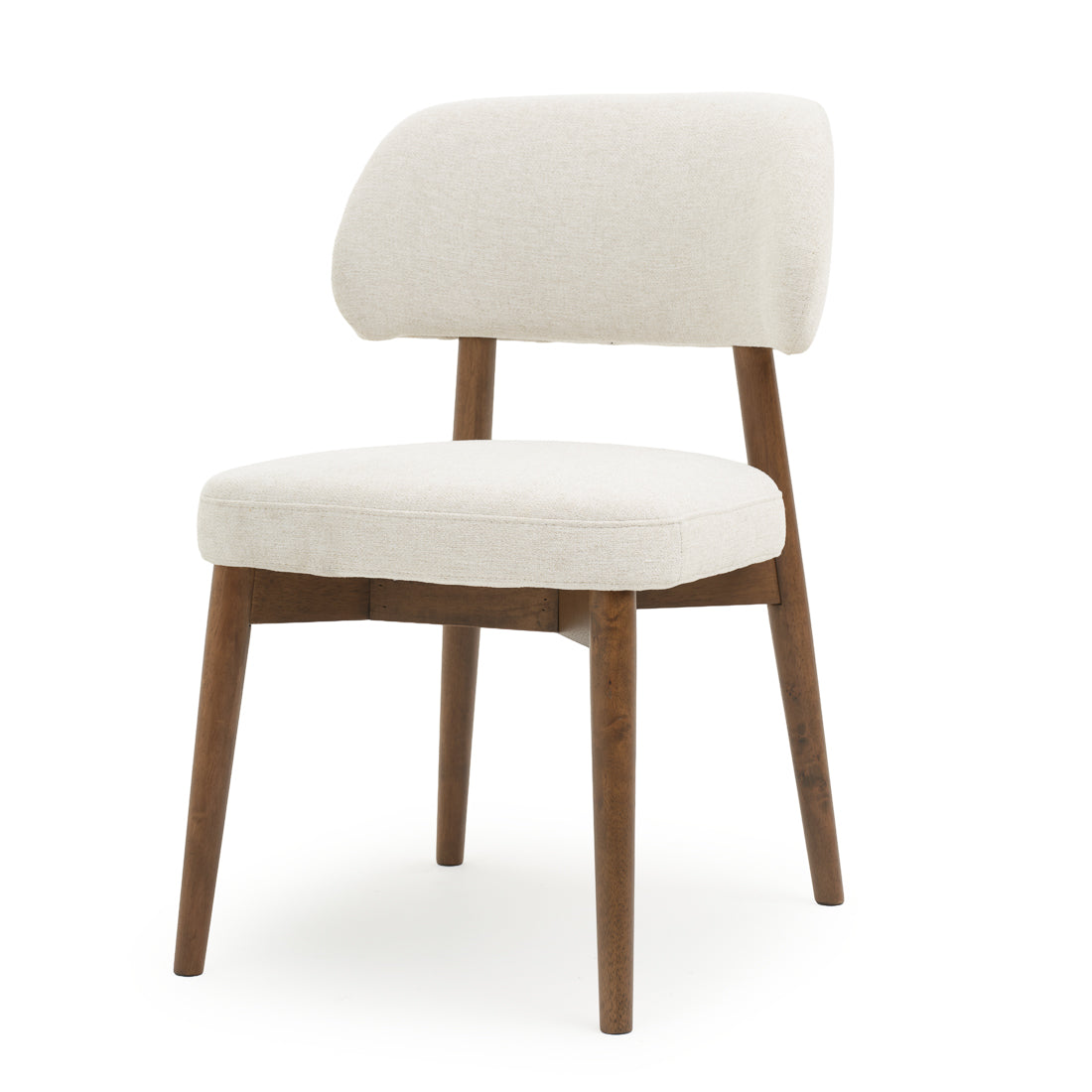 Eldina Fabric Chair Off White