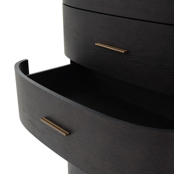 Widisha 5-Drawer Chest Dark Brown
