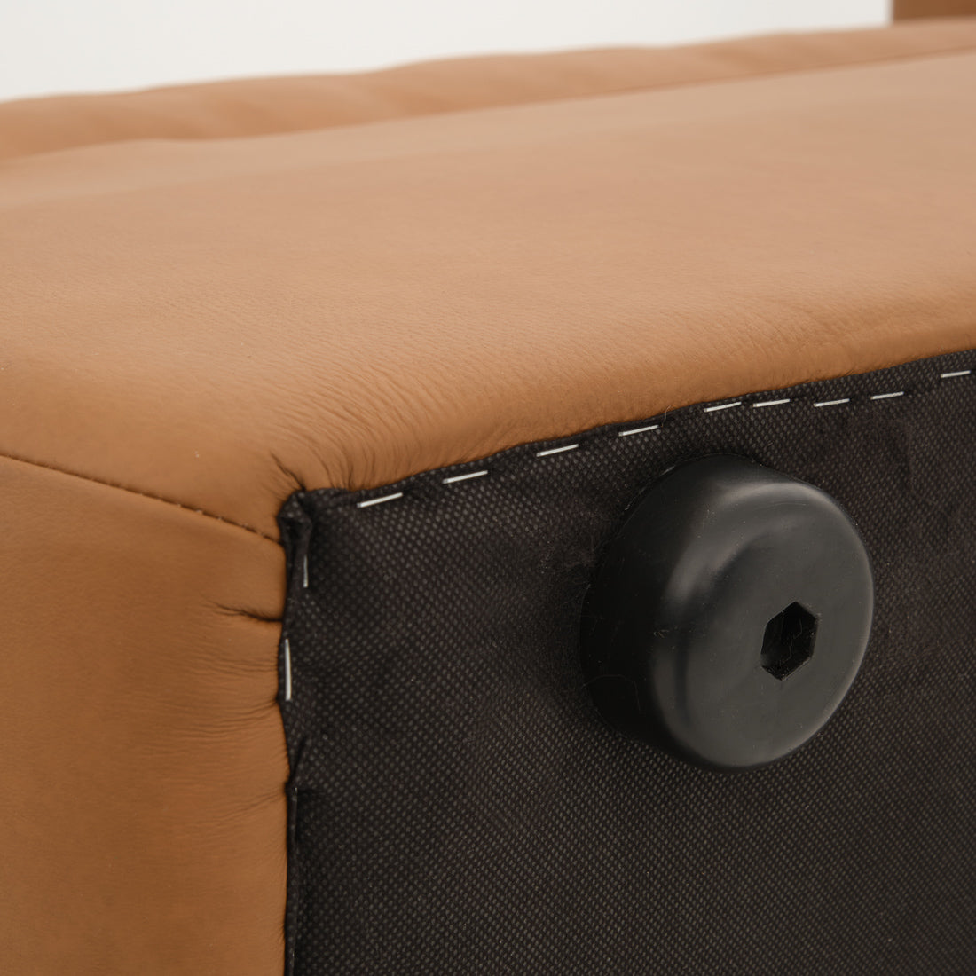 Nigella Armless Chair Cognac