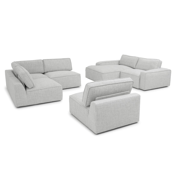 Nash Fabric Modular Set Light Grey