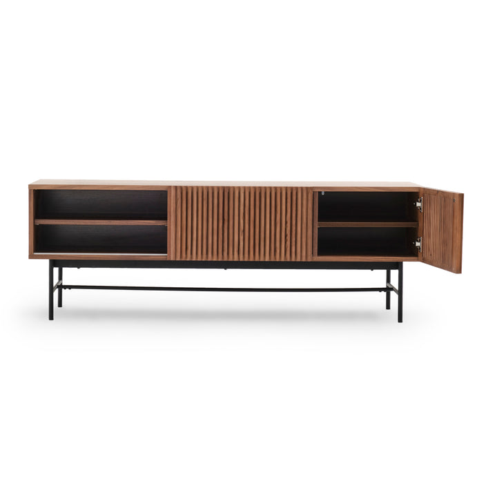 Easton TV and Entertainment Unit Dark Brown