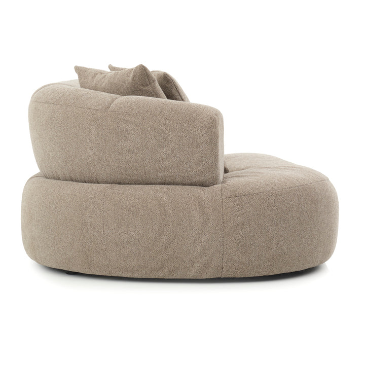 Edwina Modular Left Loveseat Taupe