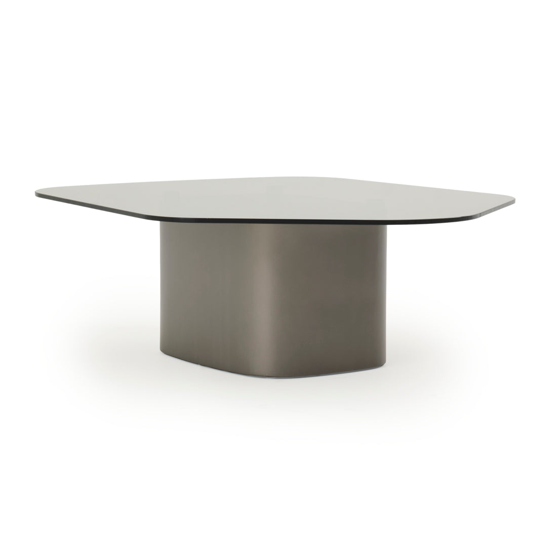 Whitford Glass Coffee Table Dark Grey