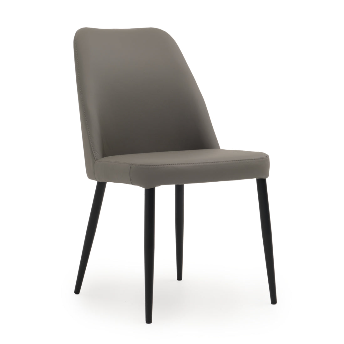 Wima Leather Chair Dark Grey