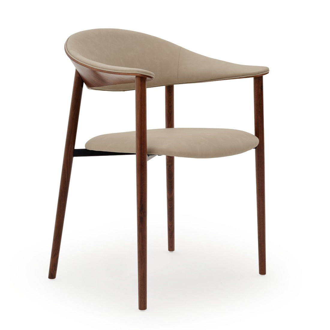 Etina Wood Armchair Taupe