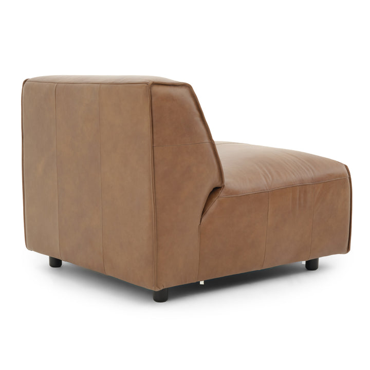 Nessa Modular Armless Chair Dark Brown
