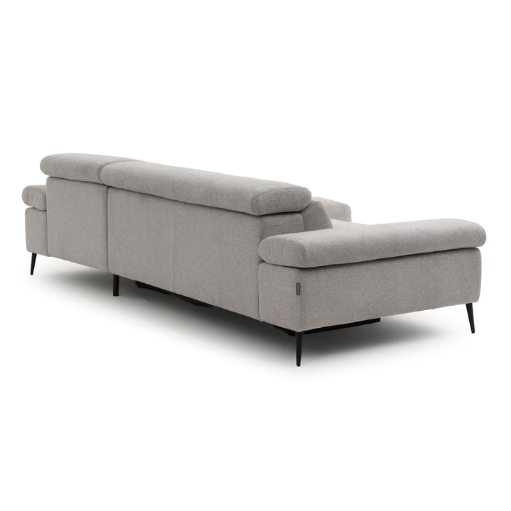 Eldan Fabric Sectional Sofa Light Grey