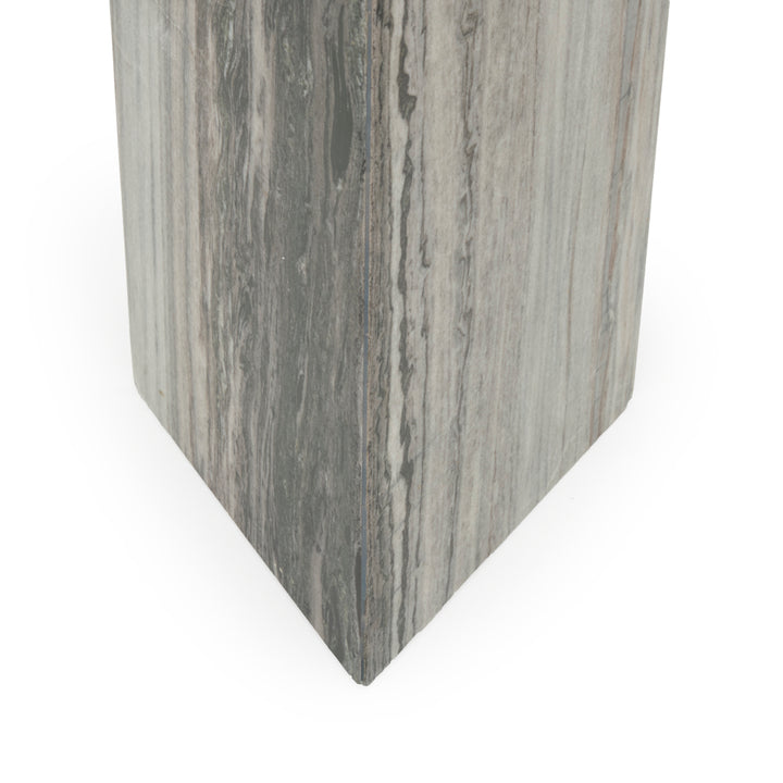 Waseem Marble Console Table Dark Grey