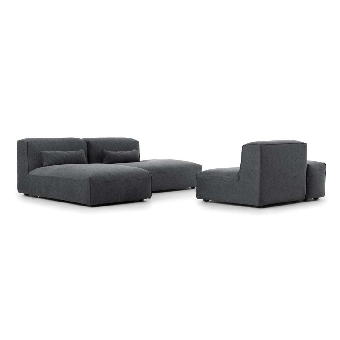Ellemia Fabric Modular Set Dark Grey