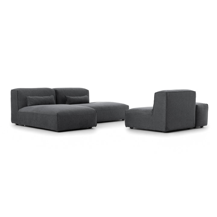 Ellemia Fabric Modular Set Dark Grey