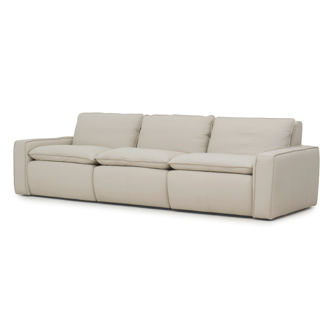 Nadyna Leather Modular Sofa Beige
