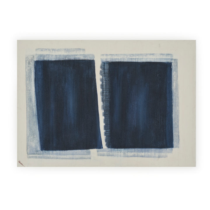 Ebiza Painting on Canvas Dark Blue