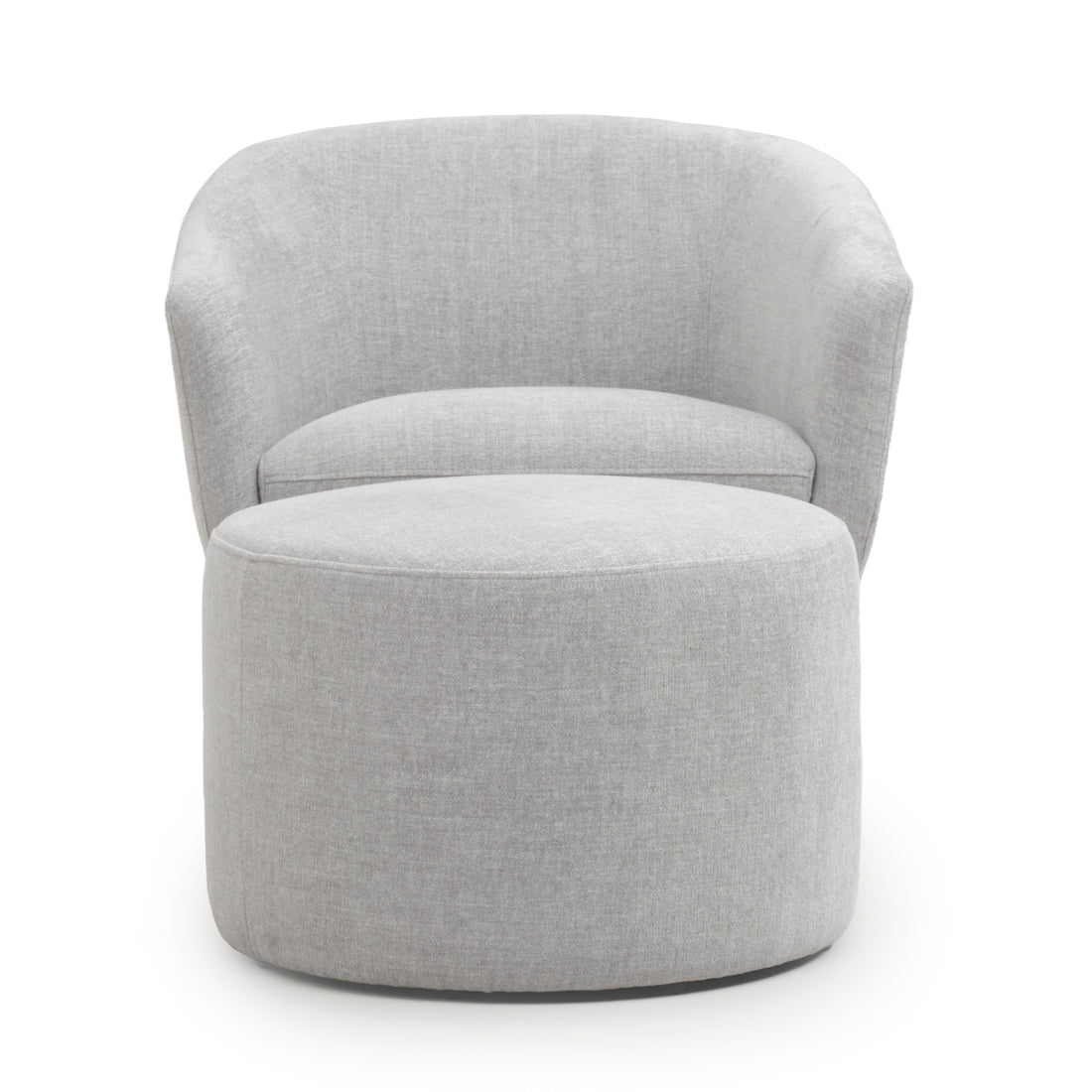 Wyle Swivel Accent Chair Light Grey