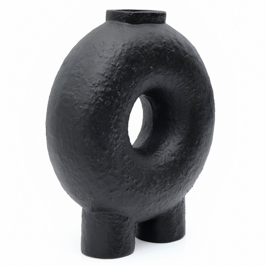 Saja Ceramic Vase Black