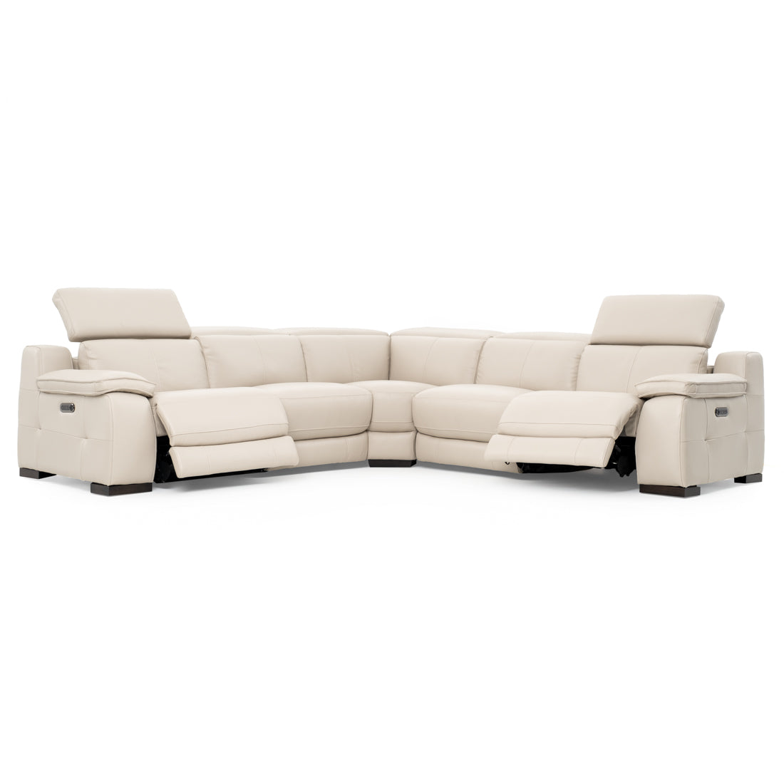Nova Reclining Sectional Sofa Light Grey