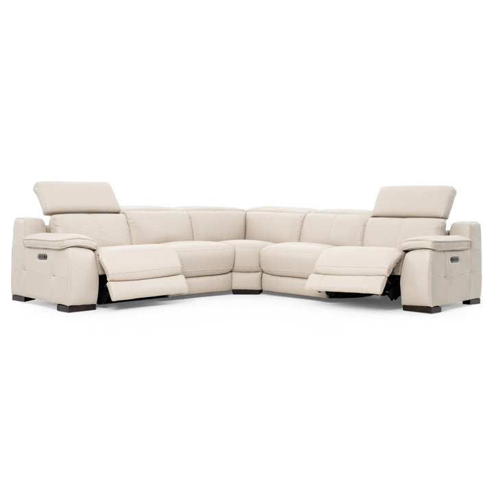 Nova Reclining Sectional Sofa Light Grey