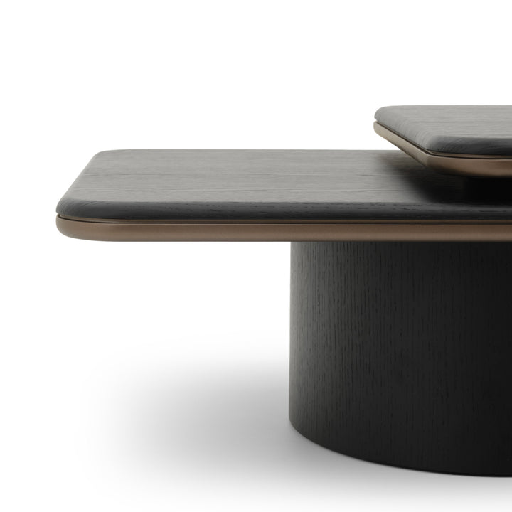 Novalee Wood Coffee Table Black