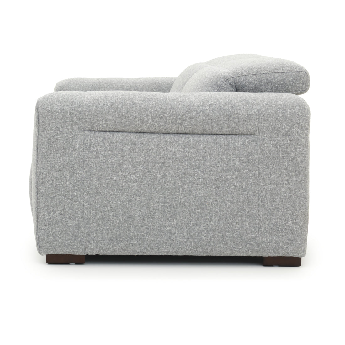 Niguel Fabric Reclining Loveseat Light Grey