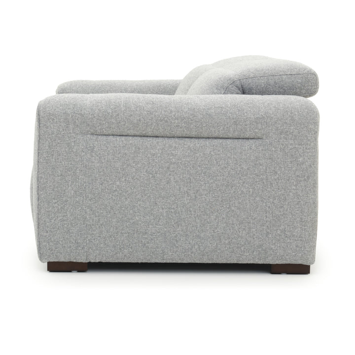 Niguel Fabric Reclining Loveseat Light Grey