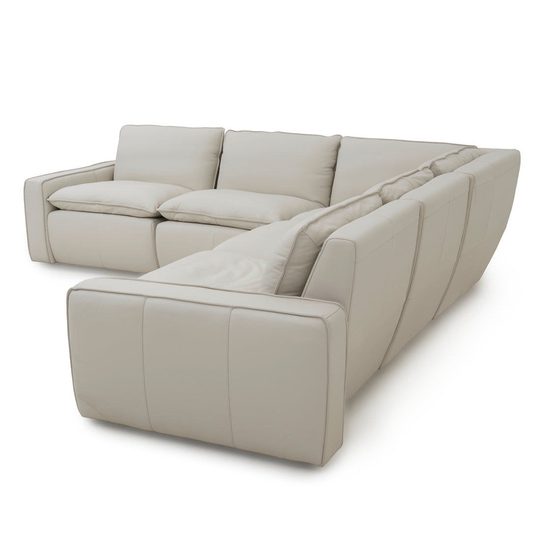 Nadyna Leather Modular Set Beige