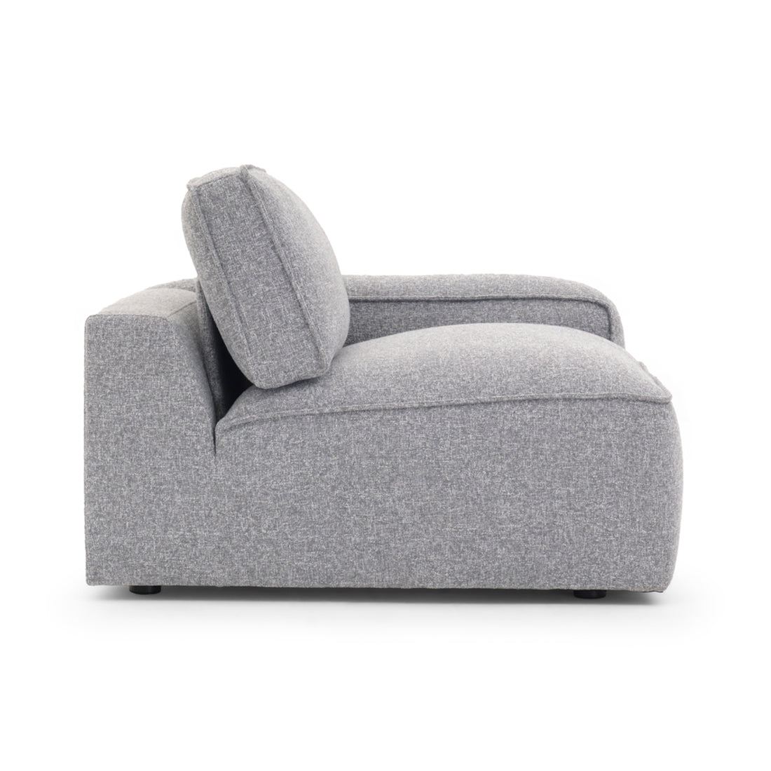 Nash Modular Right Chair Dark Grey
