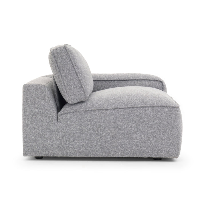 Nash Modular Right Chair Dark Grey