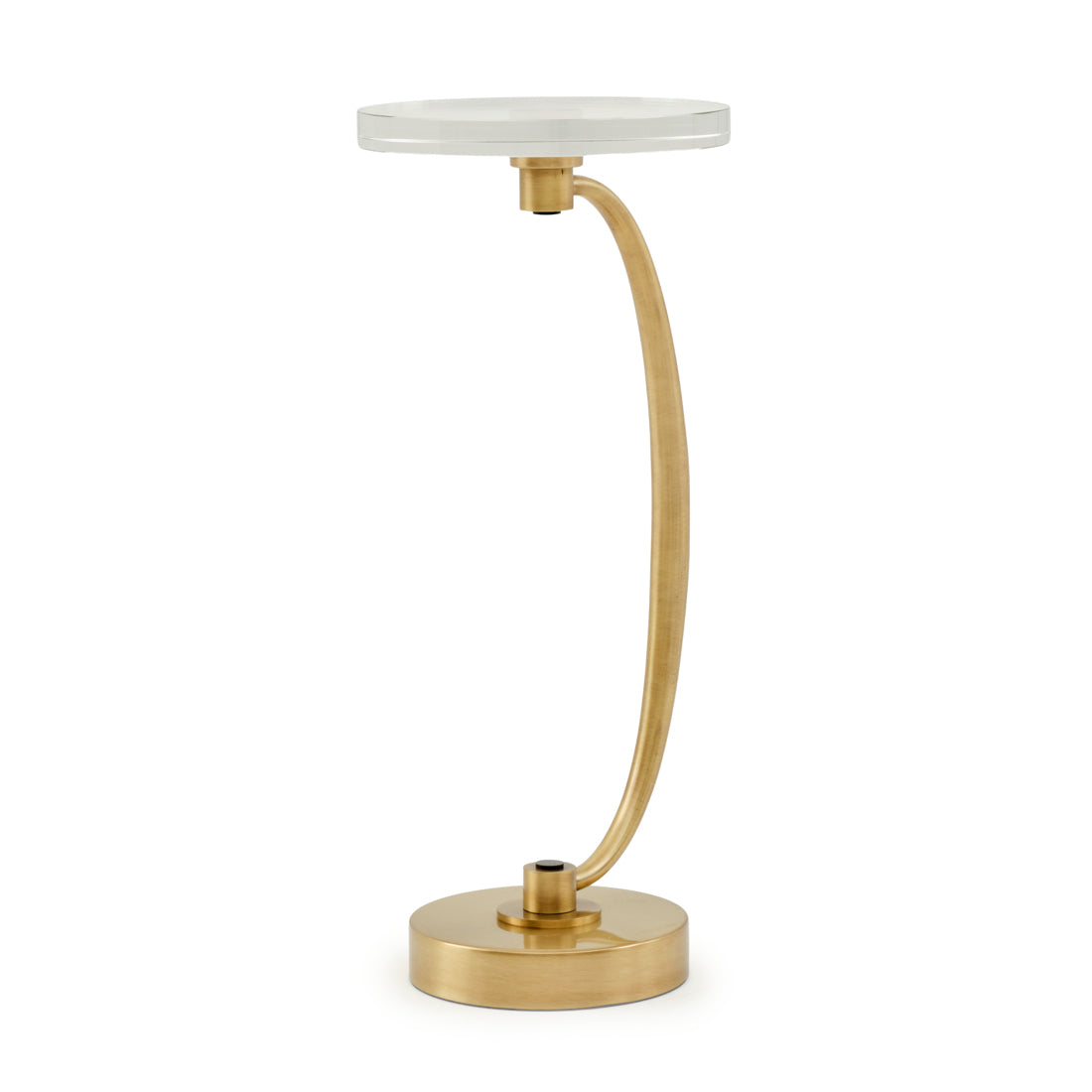 Evanly Glass Accent Table Gold
