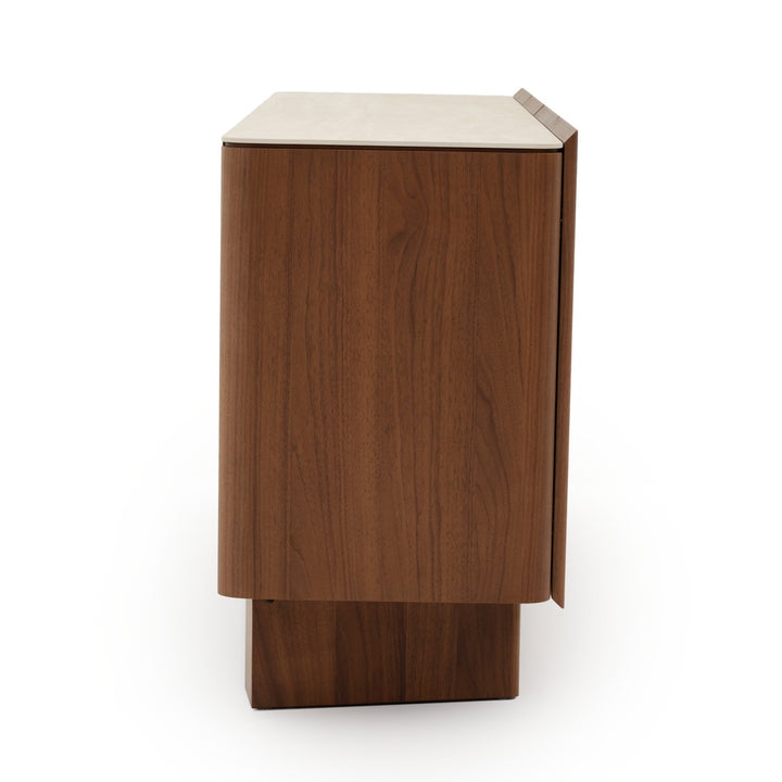 Navani Wood Sideboard Light Brown