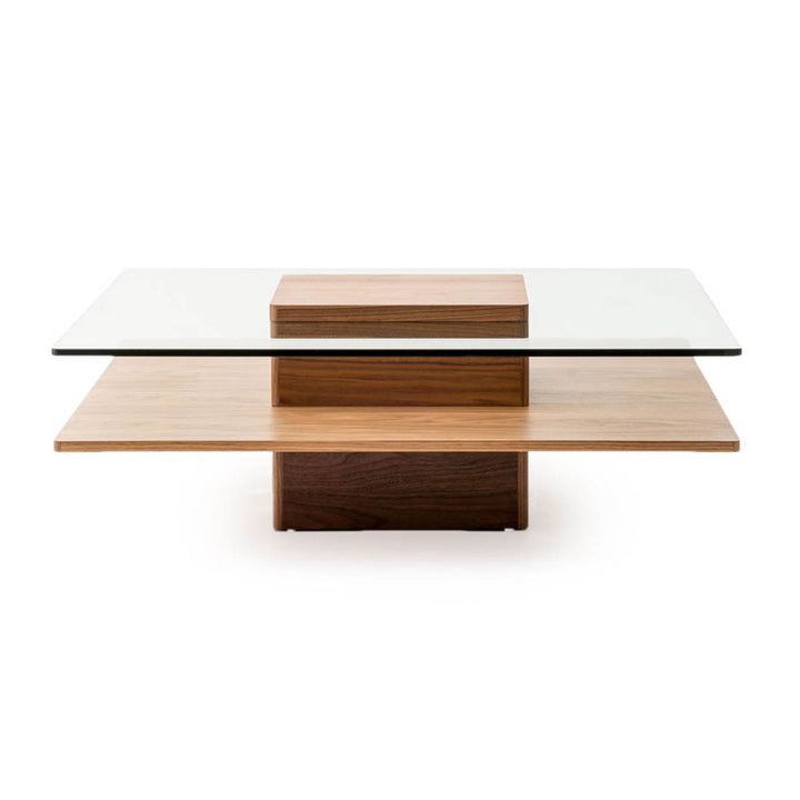 Piatto Glass Coffee Table Light Brown