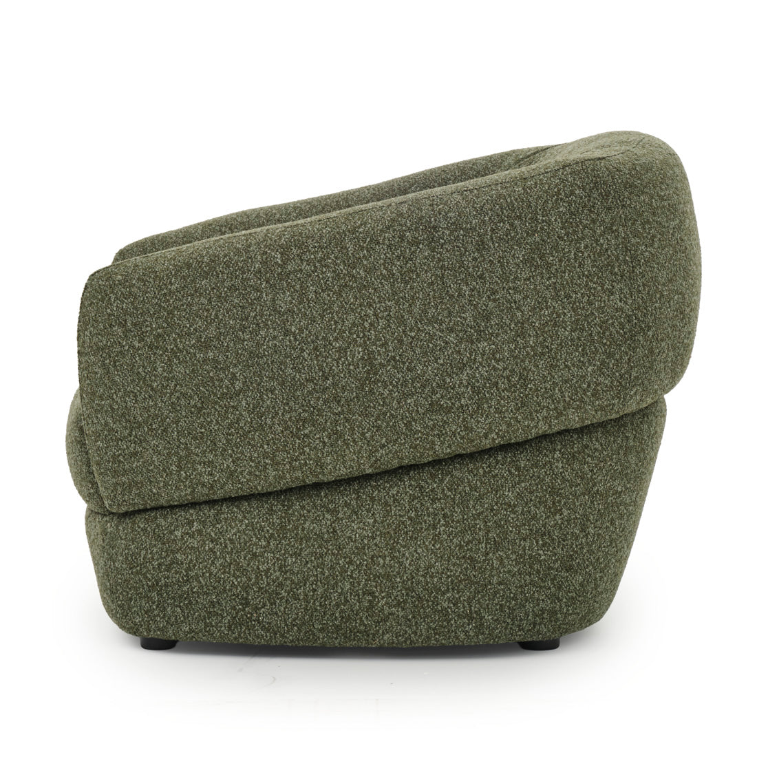 Nesla Fabric Accent Chair Dark Green