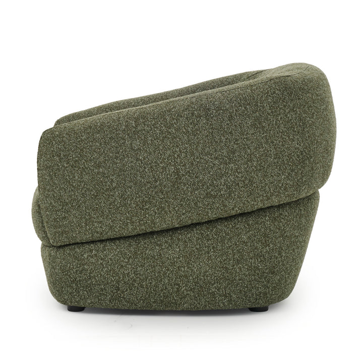 Nesla Fabric Accent Chair Dark Green