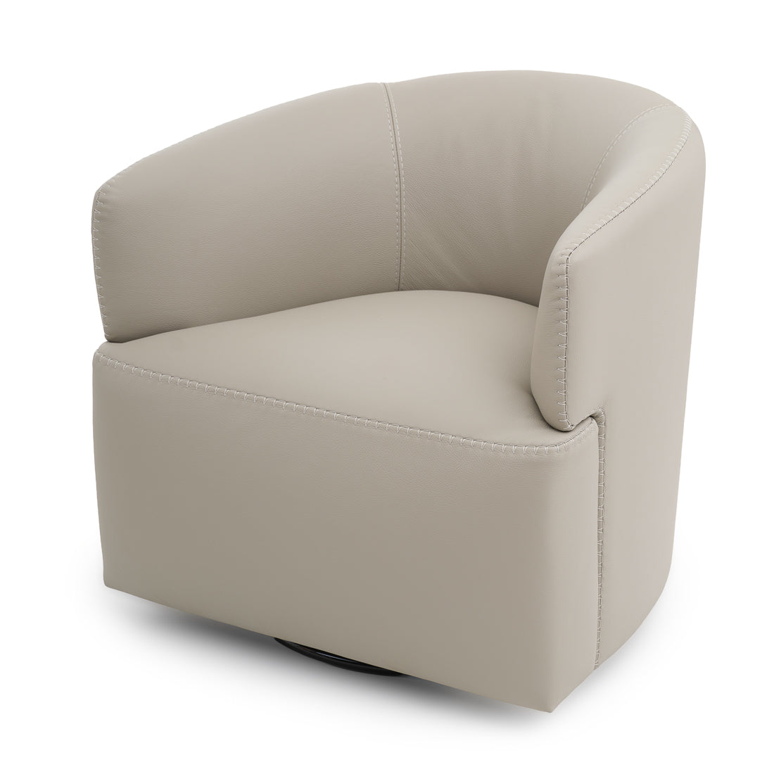 Westie Swivel Accent Chair Light Grey