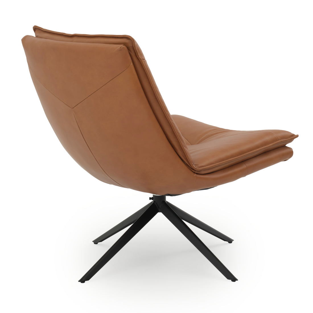Nakoa Swivel Accent Chair Cognac
