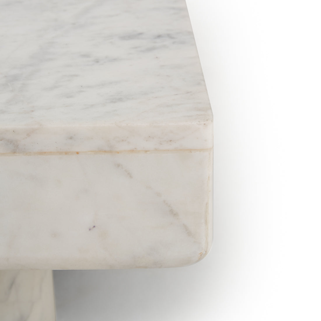 Skylar Marble Coffee Table White