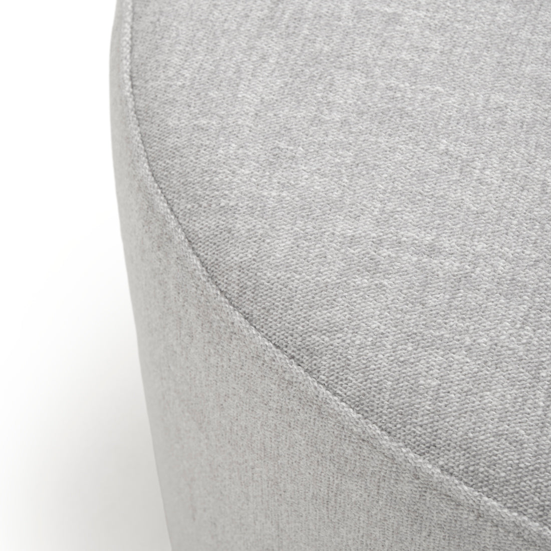 Wyle Fabric Ottoman Light Grey