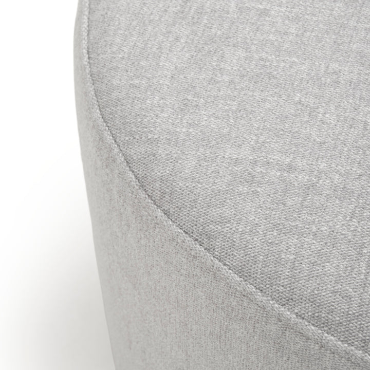 Wyle Fabric Ottoman Light Grey