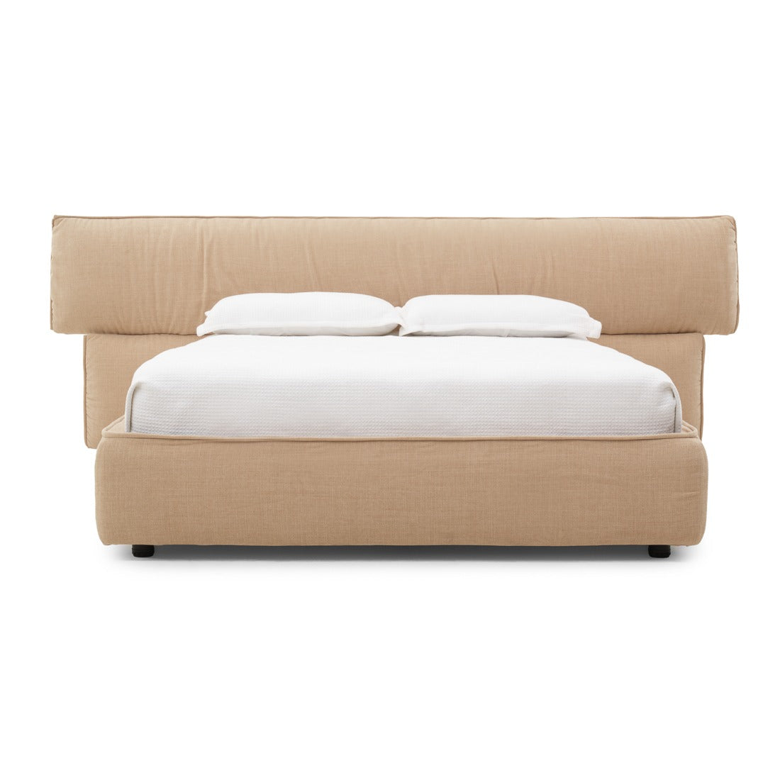 Wenna Fabric King Bed Beige