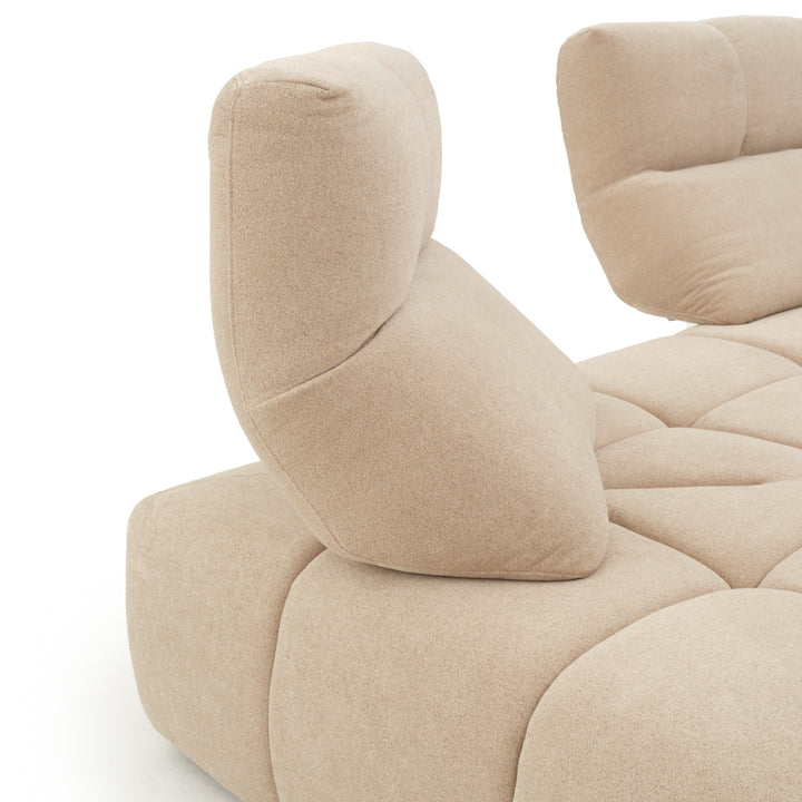 Nerida Fabric Sectional Sofa Beige