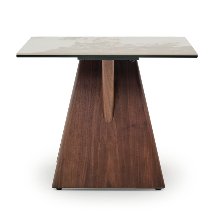 Emmeline Ceramic End Table Light Brown