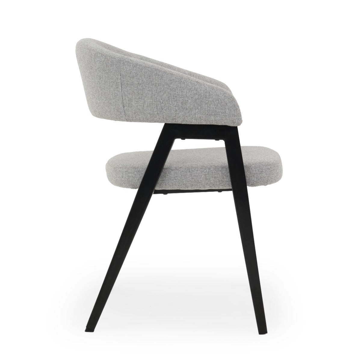 Waltina Fabric Armchair Light Grey