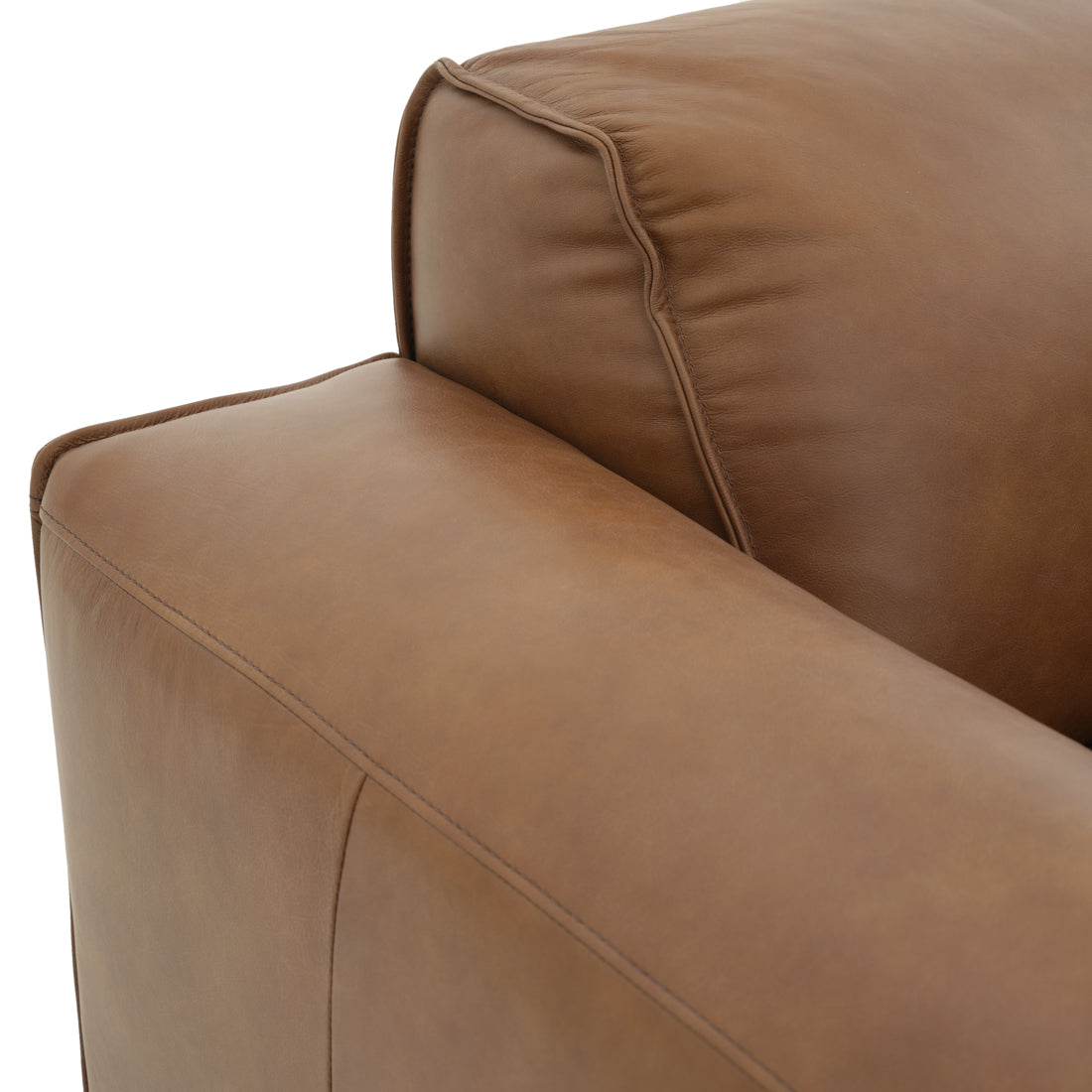Nessa Leather Modular Set Dark Brown