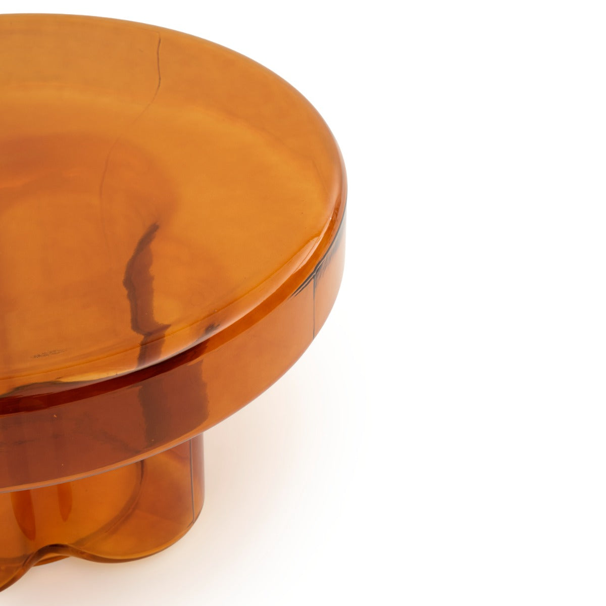 Eira Glass Coffee Table Light Brown