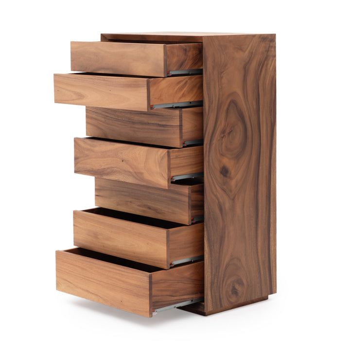 Nymm 7-Drawer Chest Light Brown
