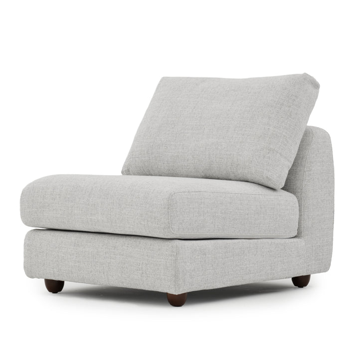 Nadal Modular Armless Chair Light Grey